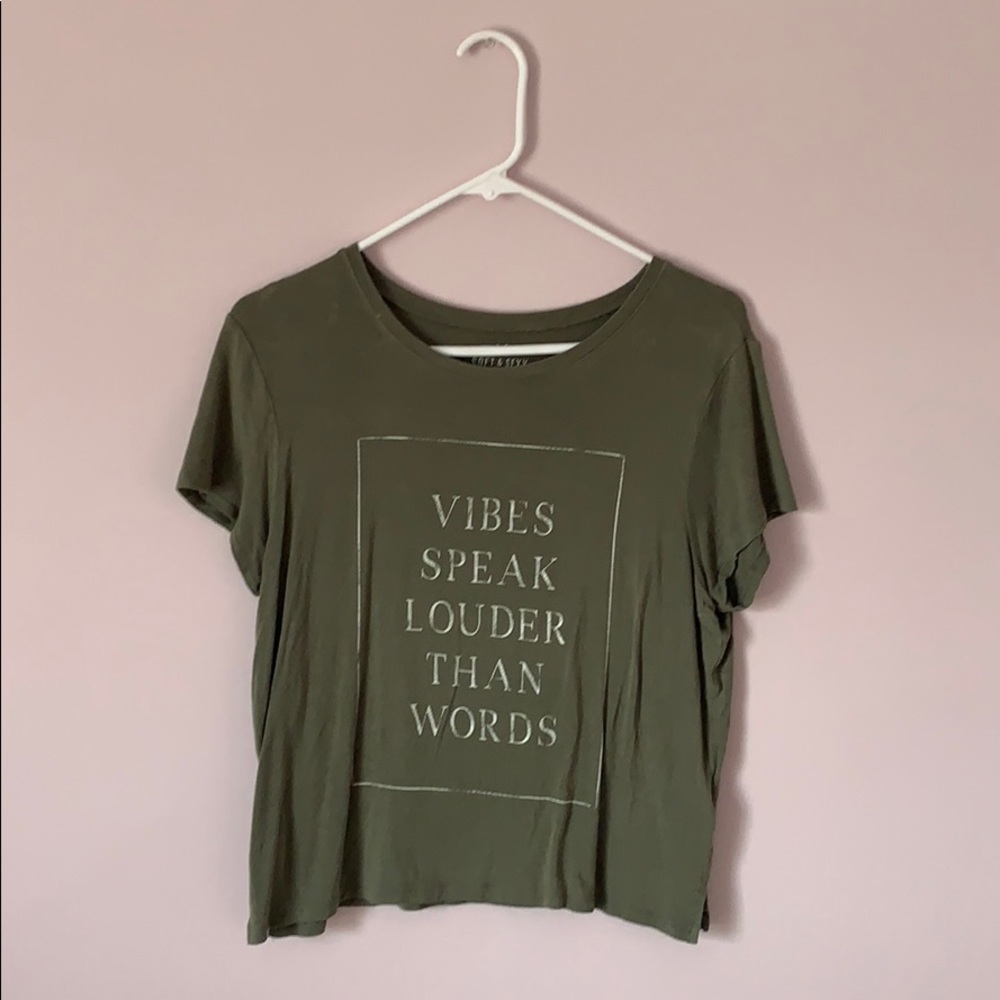 American Eagle soft and sexy green tee shirt